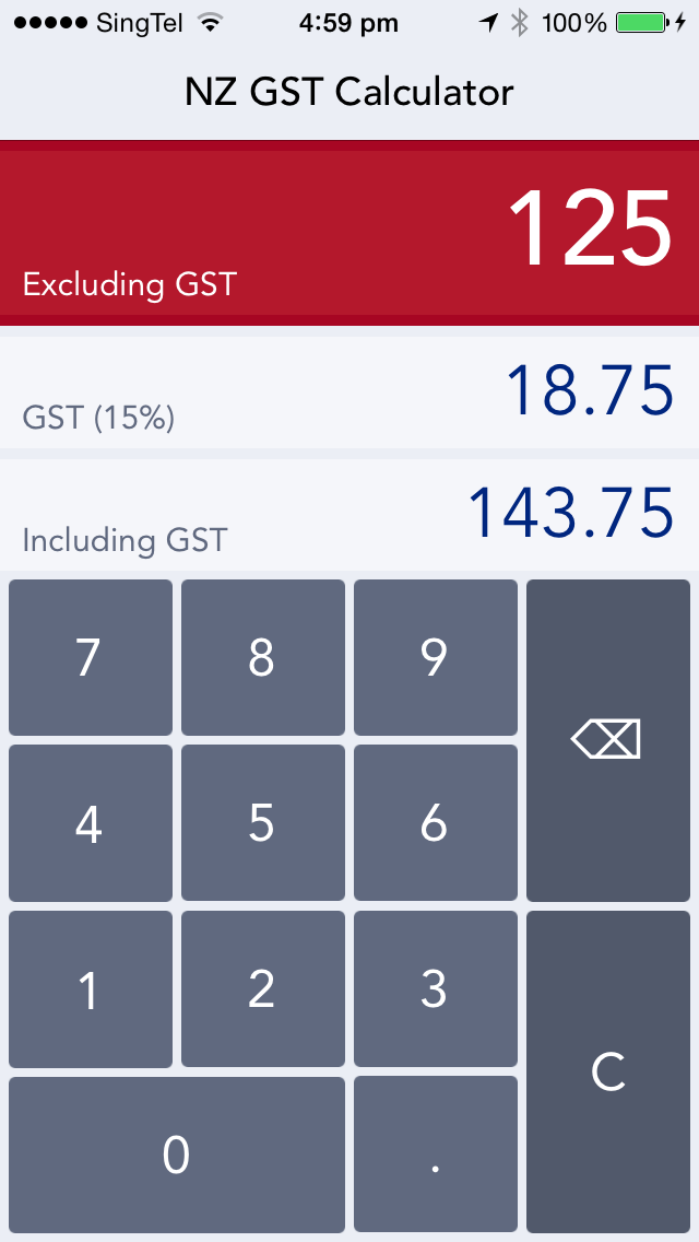 NZ GST Calculator